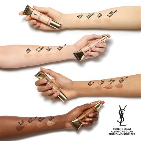 ysl all in one glow shades|ysl touche eclat colour chart.